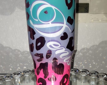 Pastel Multi color leopard print