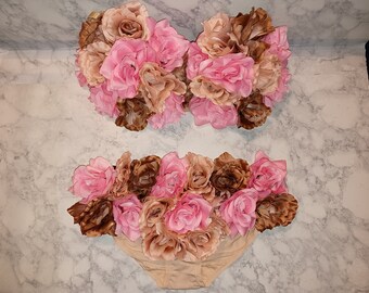 Soft pink and Rose gold Maternity set