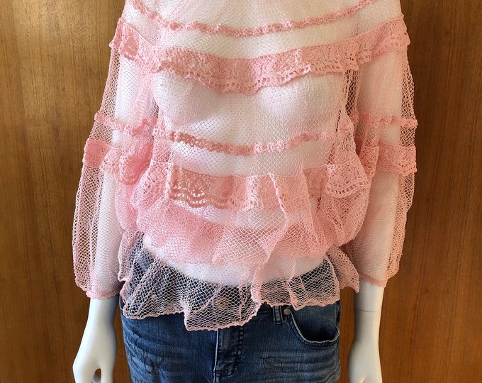 vintage crochet top