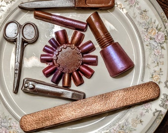 Chocolate Manicure or Hair Salon Set