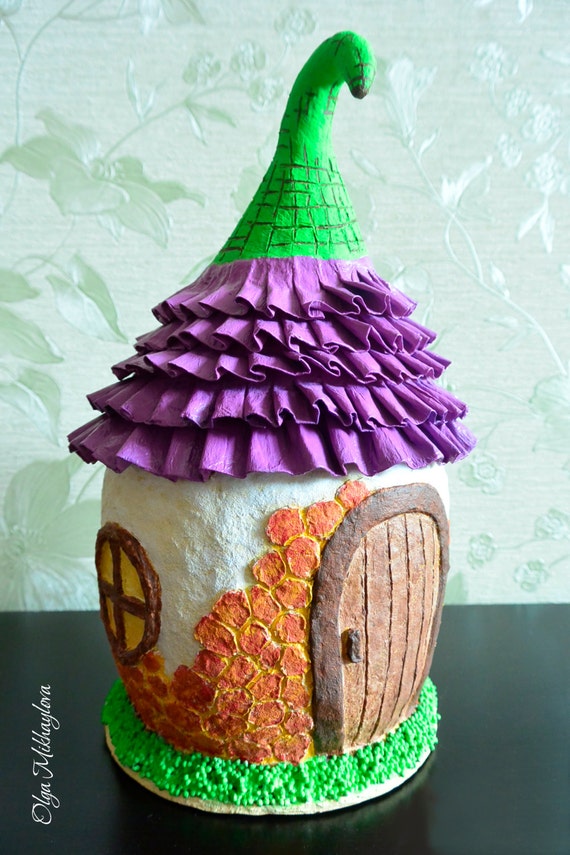 Paper Mache Fairy House Paper Mache Box Decorative Box Etsy Custom Decorative Paper Mache Boxes Paper Mache Fairy House Paper Mache Box Decorative Box Etsy Custom Decorative Paper Mache Boxes
