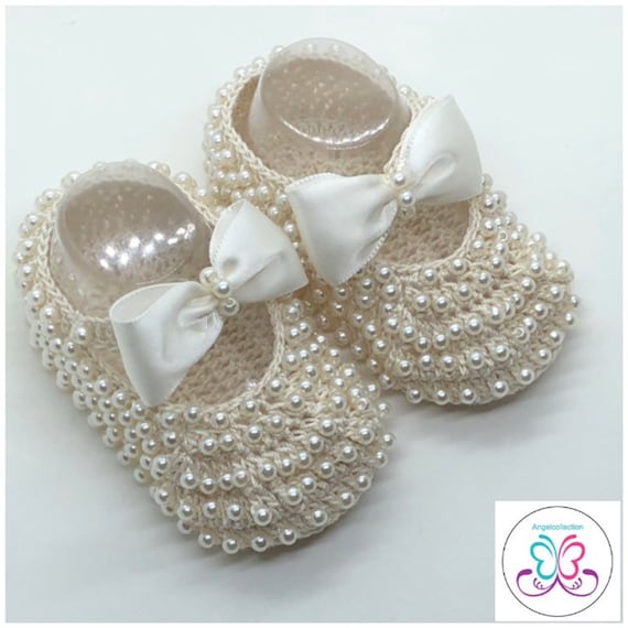 pearl shoes for baby girl