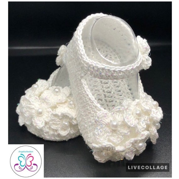 pearl shoes for baby girl