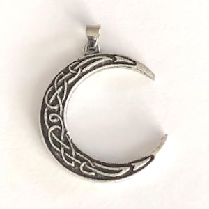 3 Pc Set, Celtic Crescent Moon Pendants
