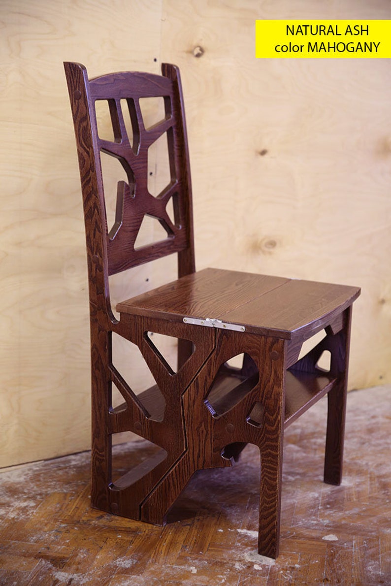 Step Foot Stool Chair Chair Ladder Step Ladder Etsy