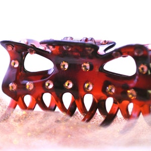 Simply Bling Large Brown or Black Jaw Clip with Brilliant Swarovski Crystals