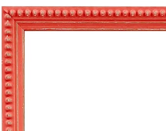 Crown Red Wooden Picture Frame, Red Photo Frame, Poster Frame, Frame for Prints, Frame for Pictures, quick delivery, Wood Picture Frame