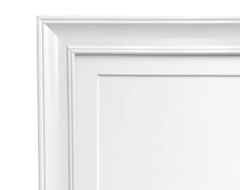 Scandi White Photo Frame with White Mount