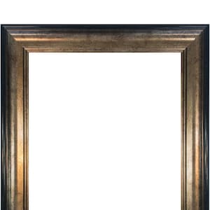 Marco de fotos escandinavo negro y dorado: marco para póster de plástico reciclado