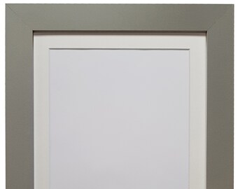 Dark Grey Photo Frame with Ivory Mount