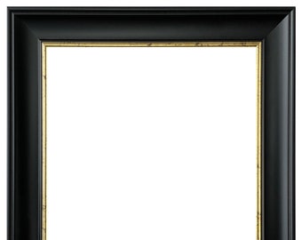 Scandi Black with Crackle Gold Photo Frame, Black Picture Frame, Black and Gold Frame, Poster Frame, Frame for Prints, Frame for Pictures