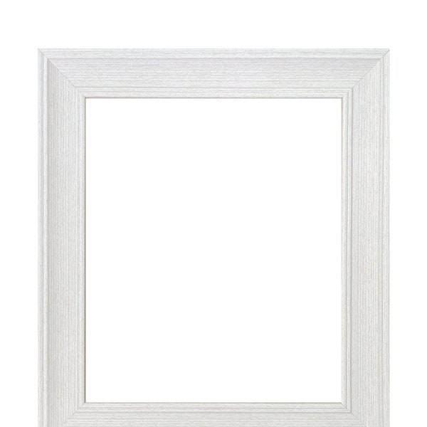 Scandi White Limed Frame, White Picture Frame, White Photo Frame, Wood Style Frame, Poster Frame, Frame for Prints, Frame for Pictures