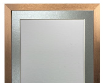 Bronze 20MM Picture, Photo, Poster Frame with Silver Mount