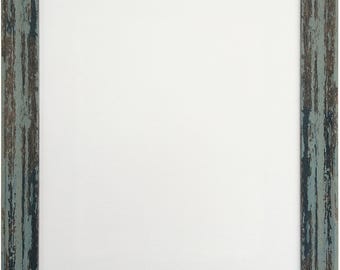 Industrial Blue Distressed Photo Frame: Recycled Plastic
