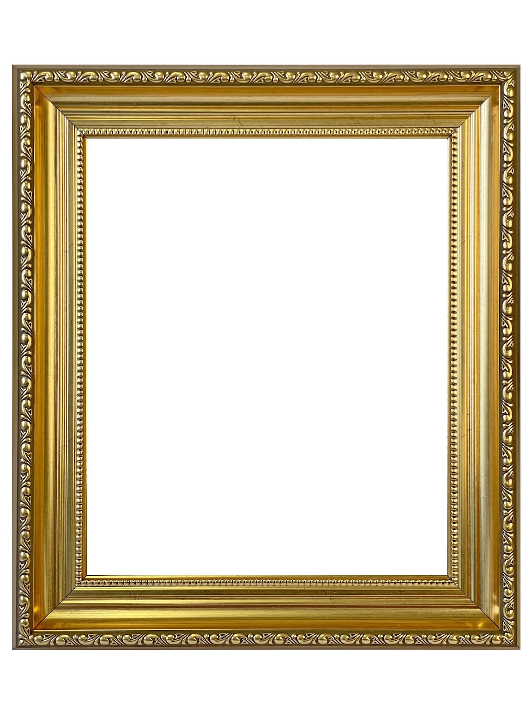 Large Shabby Chic Gold Photo Frame, A1, A2, A3, A4, All Sizes, Gold