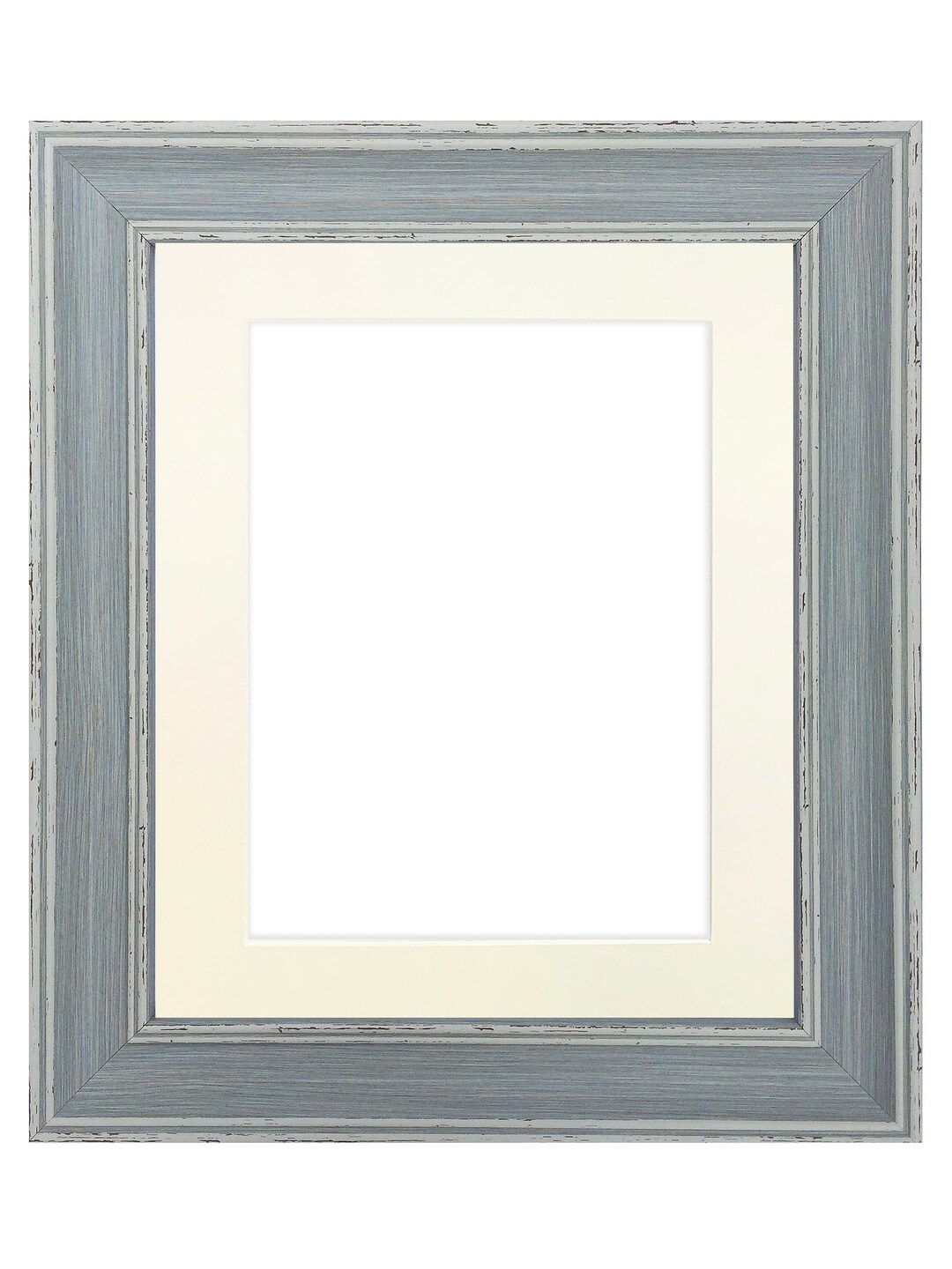 Scandi Blue Photo Frame With Ivory Mount, Frame With Mount, Art Frames ...