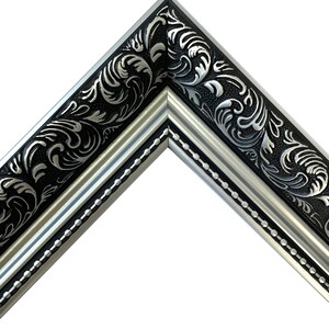 Dahlia Silver Photo Frame, Ornate Picture Frame image 2