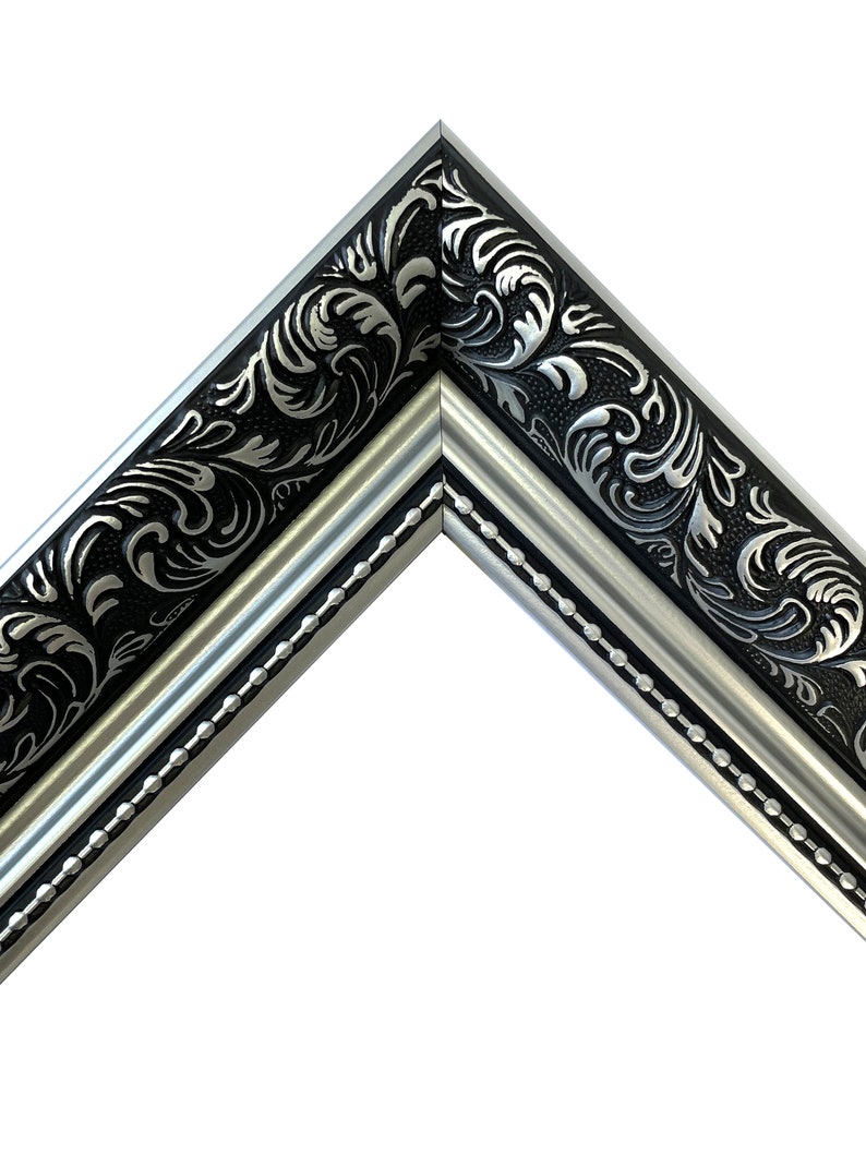 Dahlia Silver Photo Frame, Ornate Picture Frame image 2