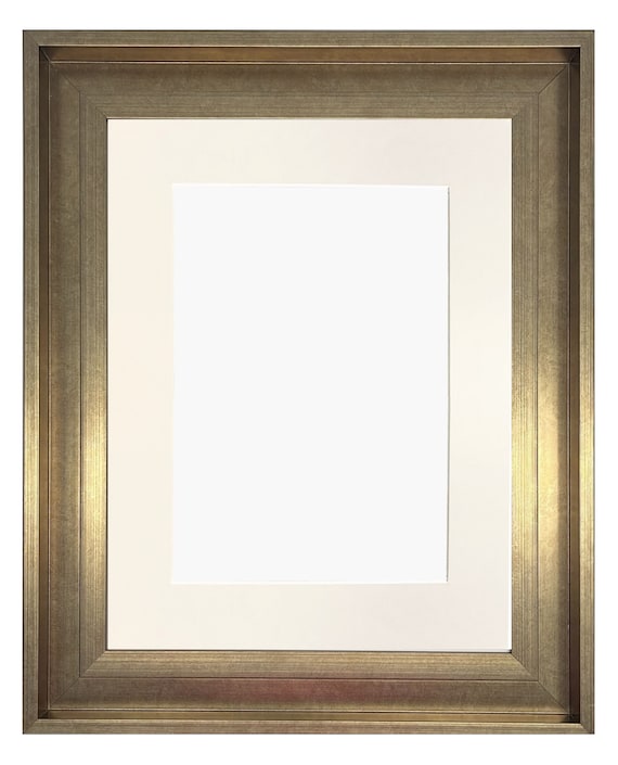 Shoreditch Bronze Photo Frame with Ivory Mount: Gallery Exhibition Style
