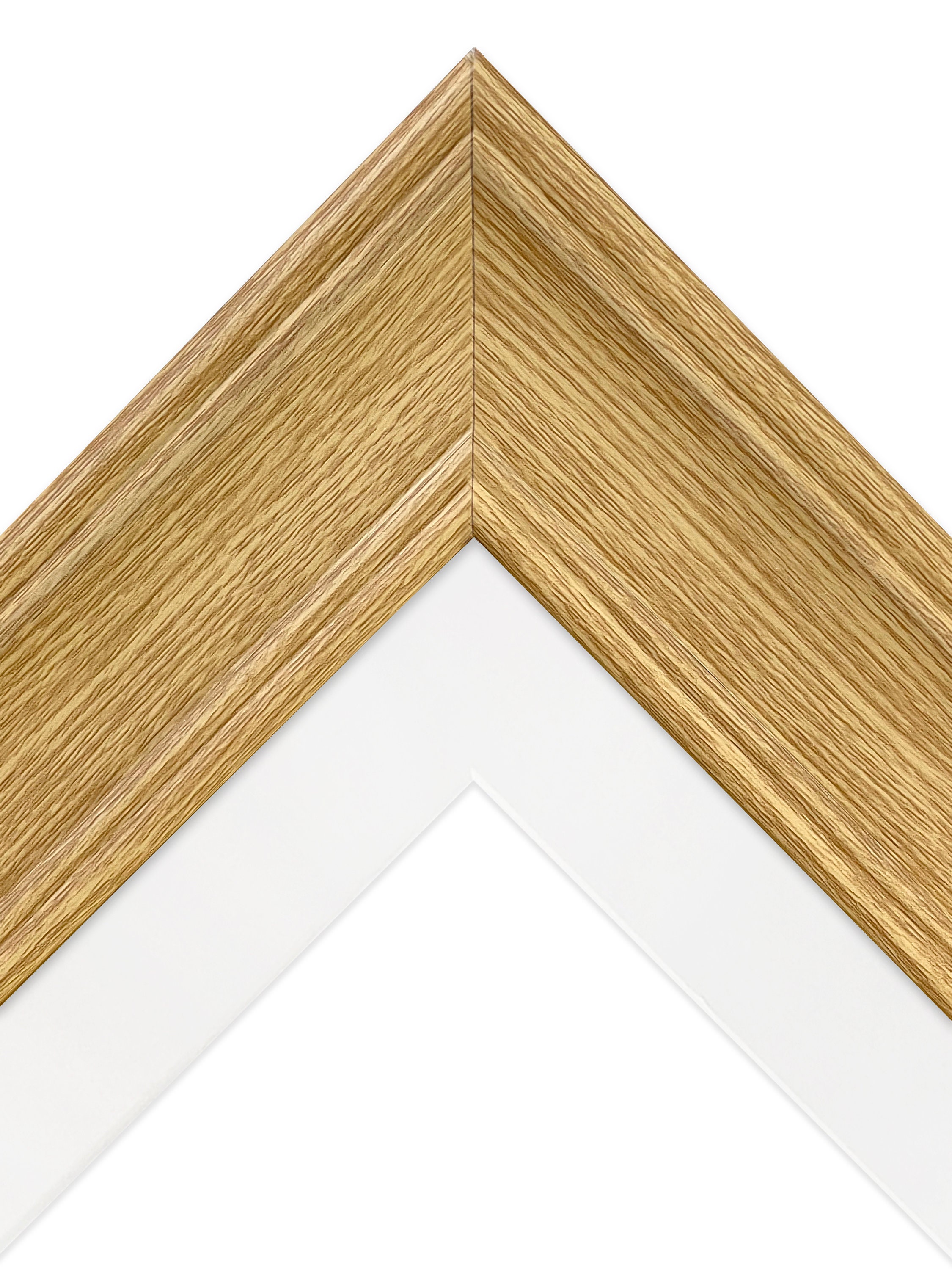 Scandi Oak Photo Frame With White Mount Wood Picture Frame Etsy UK