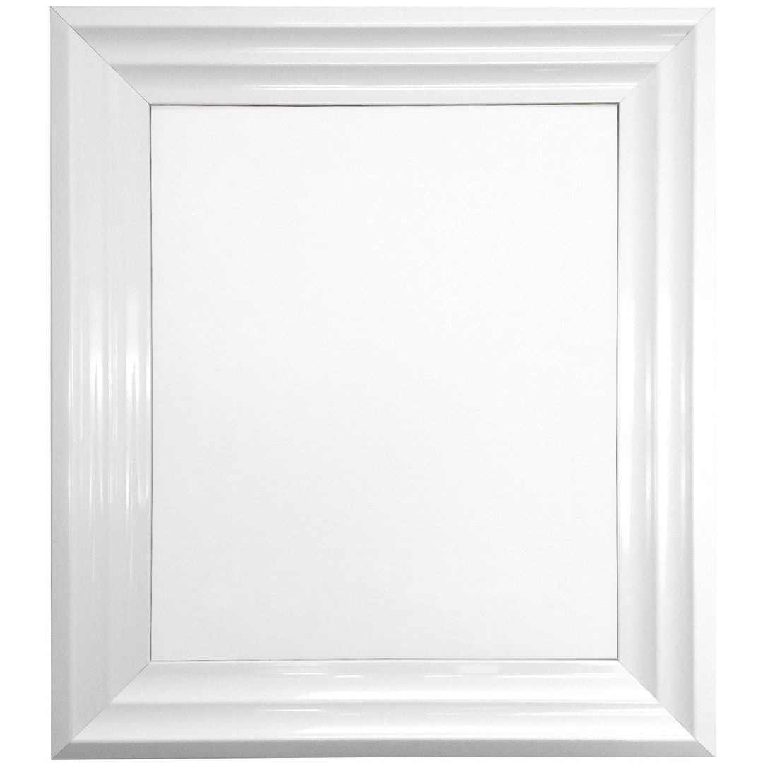 Firenza Gloss White Photo Frame, White Picture Frame, Gloss White Poster Frame, Frame for Prints