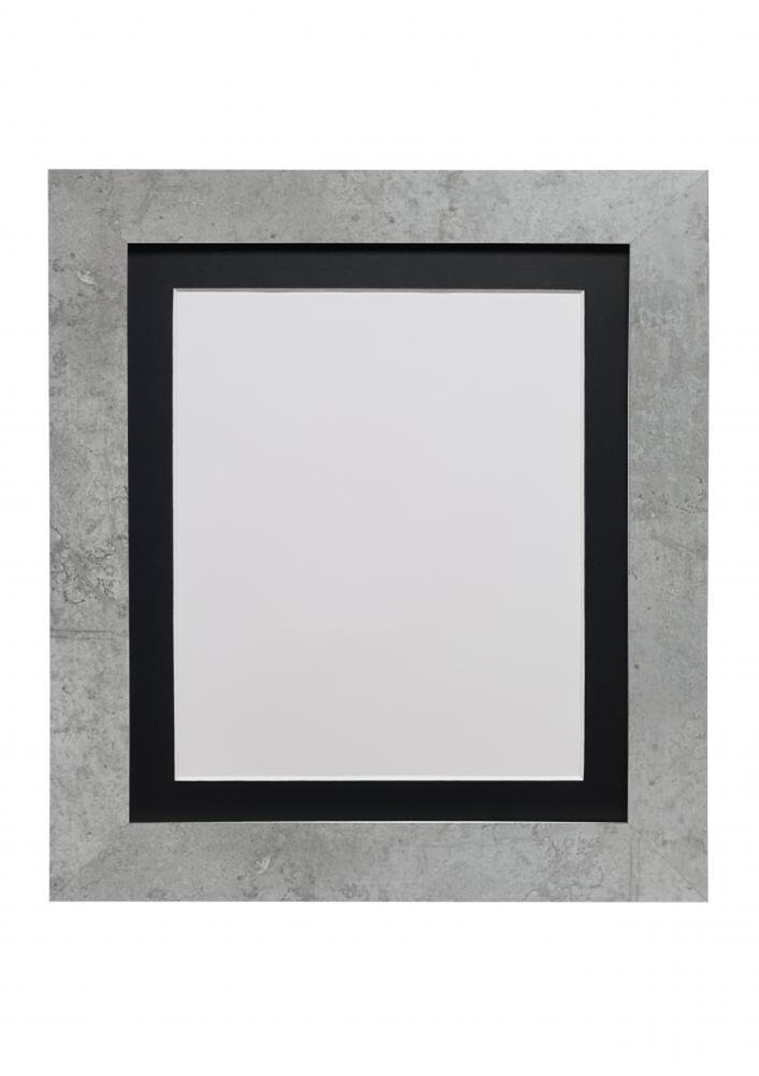 Metro Mineral Grey Photo Frame With Black Mount, Picture Frame, Poster