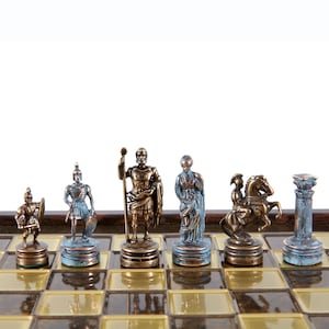 Chess Set Board Games Gift Luxury Premium Ancient Greek Themed Chrome Metal  Gold Silver Pegasus Figure Marble Home Decoration - AliExpress