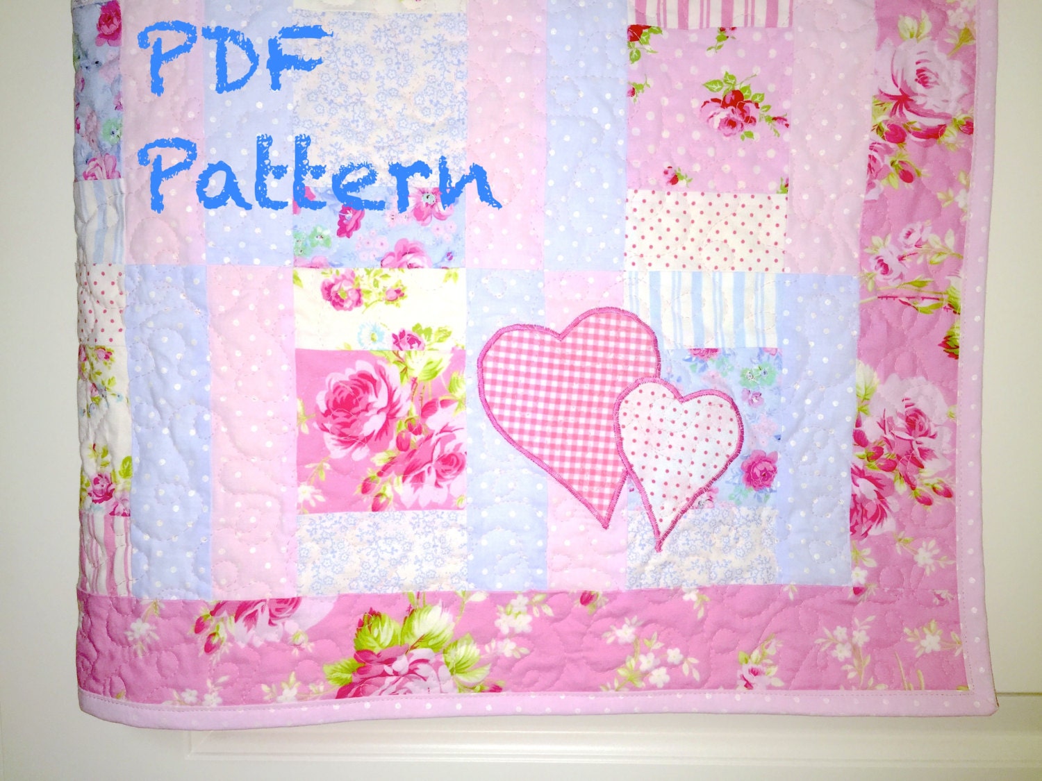 Sweet Baby Girl Quilt Pattern Modern Baby Quilt Pattern Etsy