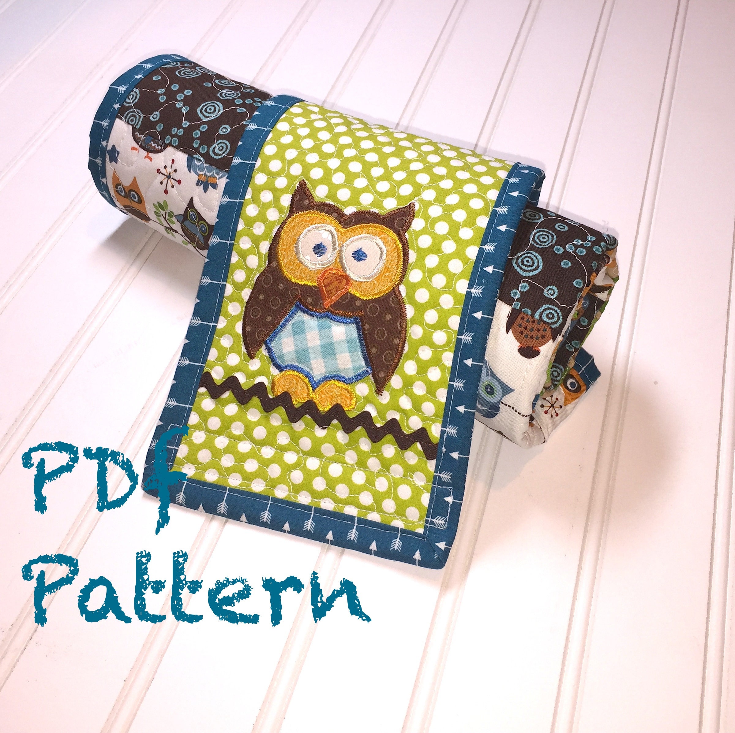 Owl Baby Quilt Pattern Baby Changing Pad Pattern INSTANT Etsy