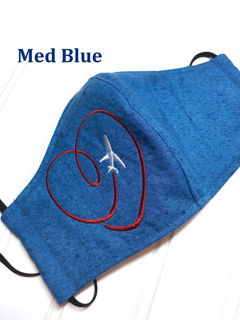 Airplane Face Mask CHOOSE SIZE& COLOR Travel Mask Washable Etsy