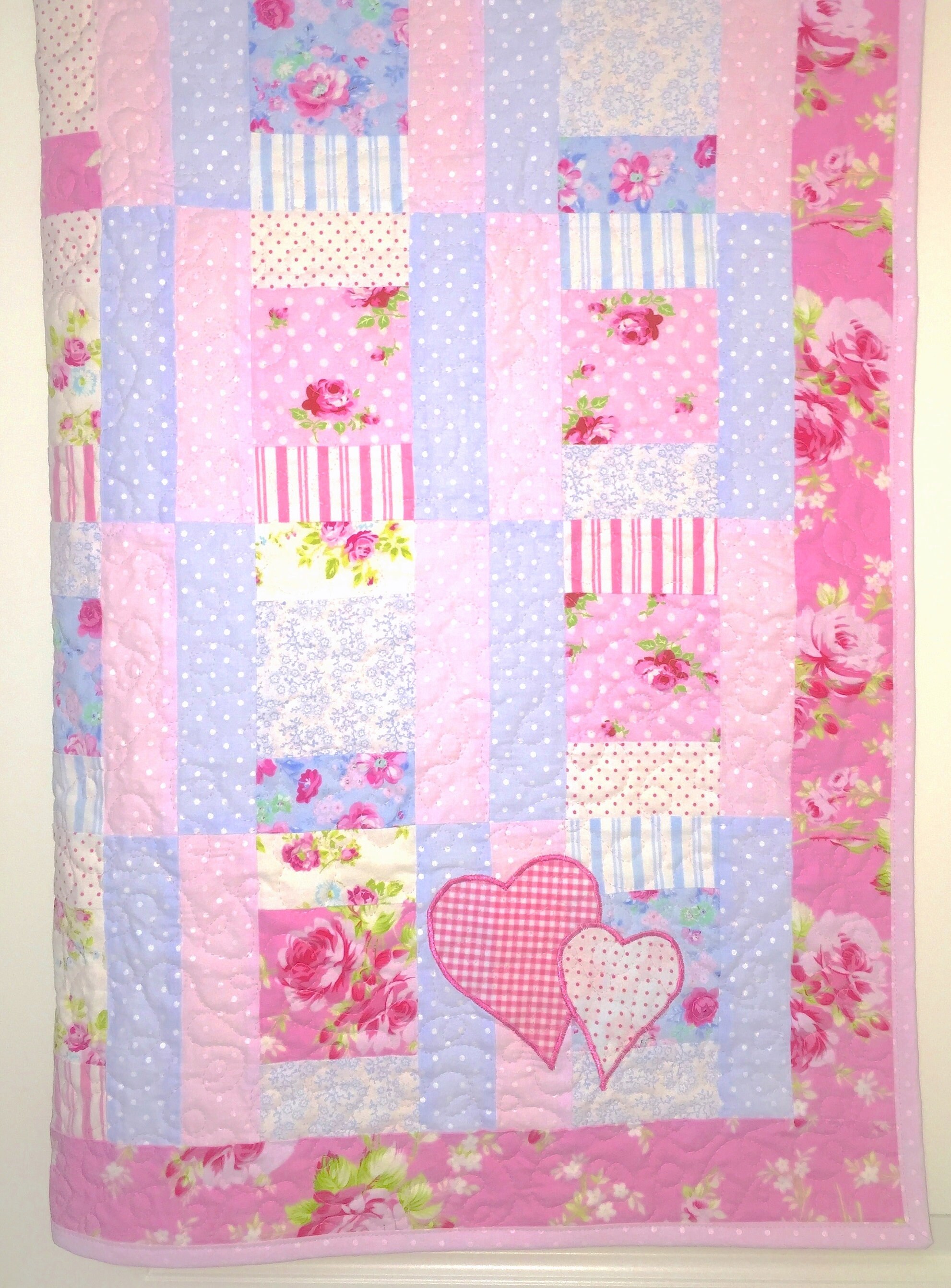 Sweet Baby Girl Quilt Pattern Modern Baby Quilt Pattern Etsy