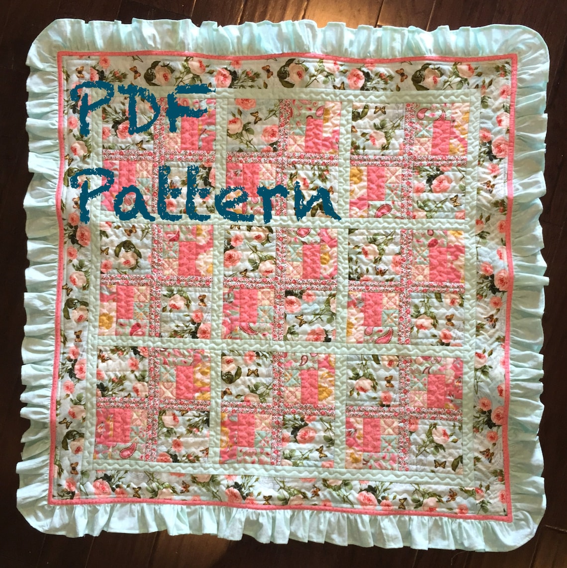 Ruffle Baby Girl Quilt Pattern Ruffle Quilt Pattern Baby Etsy