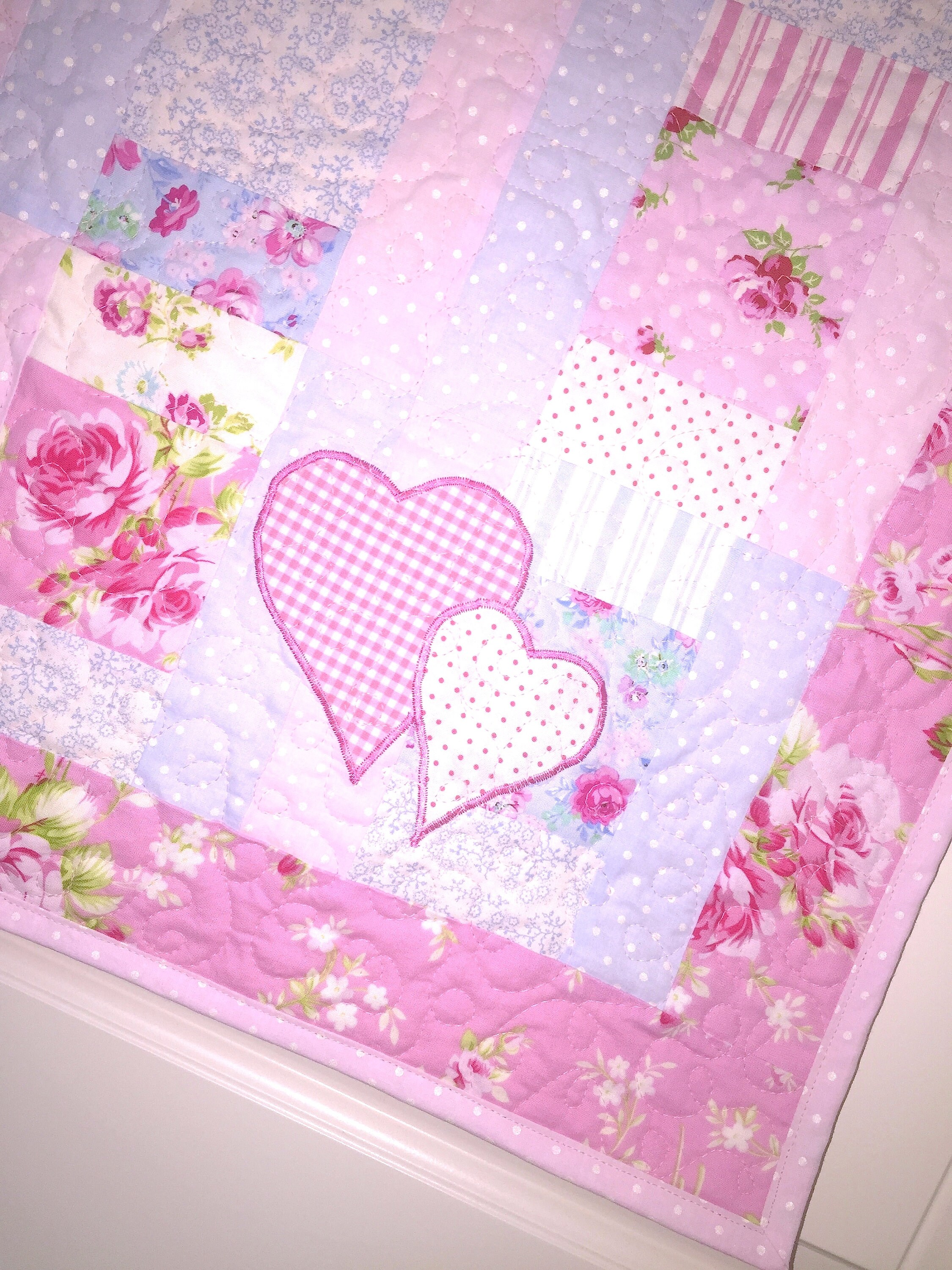 Sweet Baby Girl Quilt Pattern Modern Baby Quilt Pattern Etsy