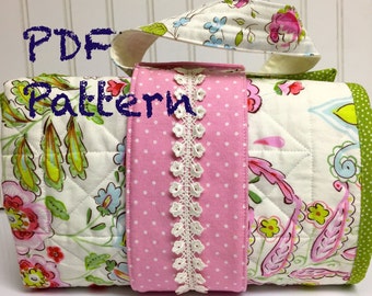 Travel Changing Pad Pattern -Baby Quilt Pattern - PDF Pattern - Clutch travel - Changing Mat