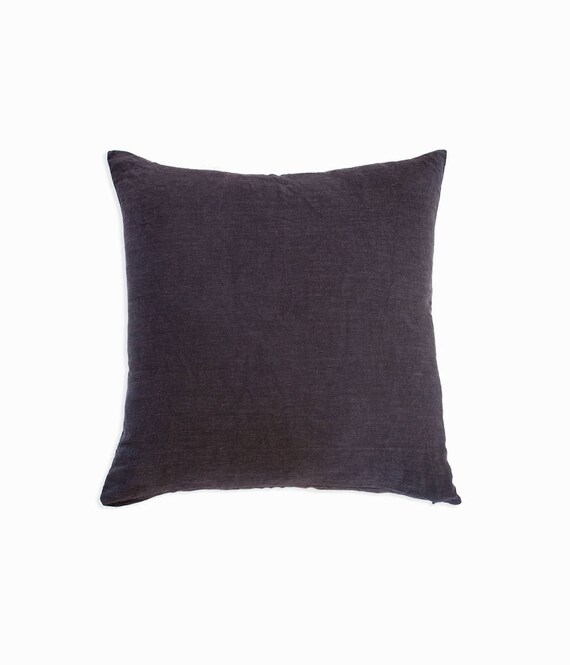 Grey Linen Pillow Cover Various Sizes Etsy