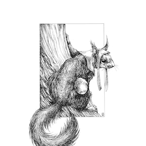 Fine Art Print / Folklore and Fairytales / Fantasy Artwork: Ratatoskr