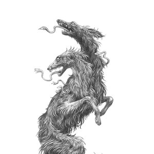 Impresión de bellas artes / Folclore y cuentos de hadas / Obras de arte de fantasía: Cerberus