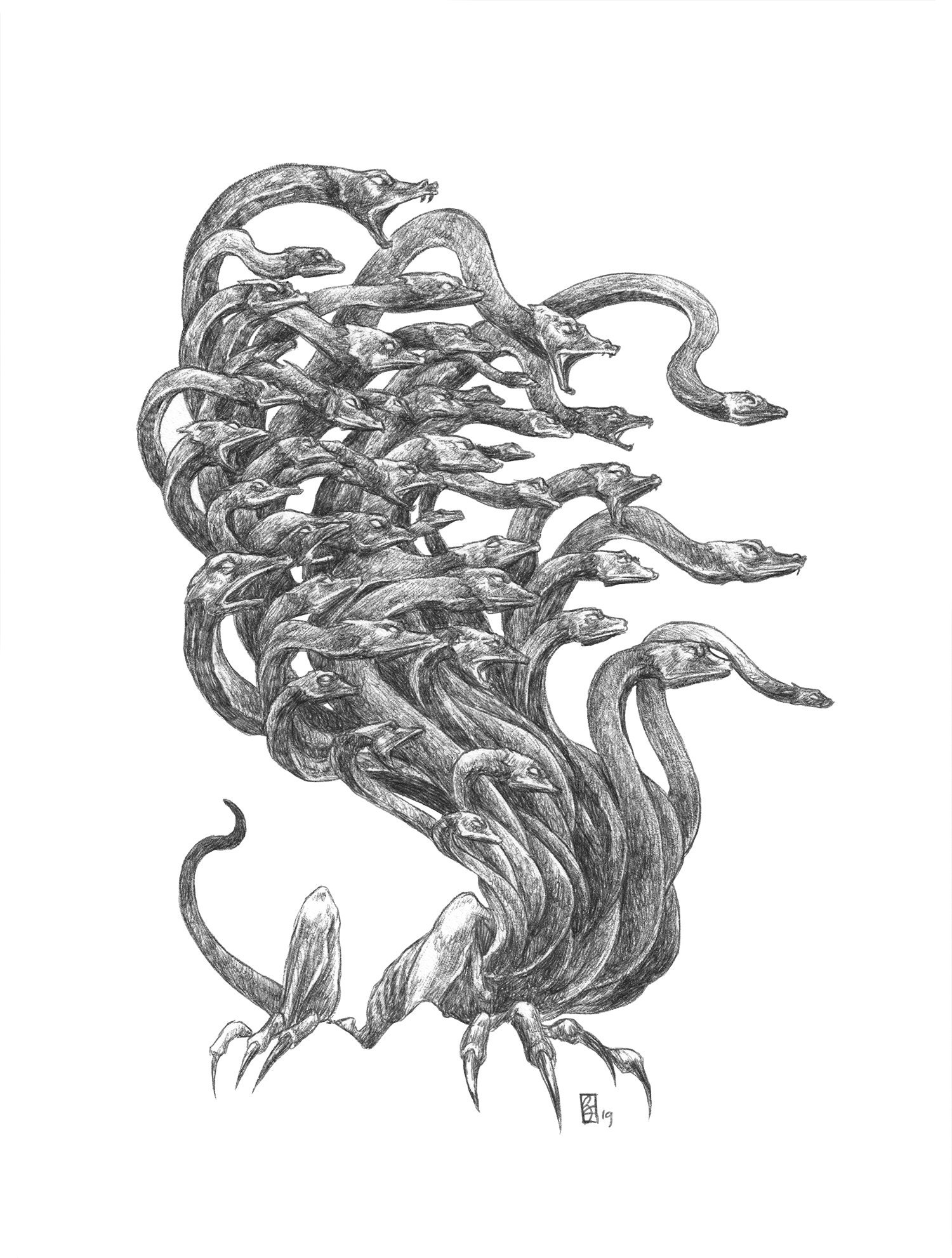 ファインアートプリント / 民話と童話 / ファンタジーアート：テュポン