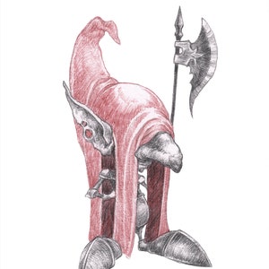 Fine Art Print / Folklore and Fairytales / Fantasy Artwork: Redcap