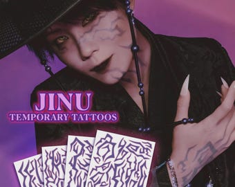 JINU cosplay temporary tattoos | Kpop Demon Hunters, Saja Boys