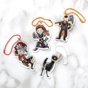 Horizon Zero Dawn HZD acrylic Keychains (Aloy , Erend ,Nil)