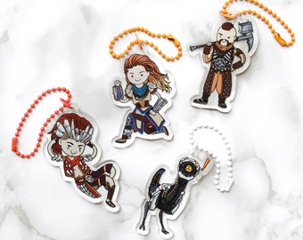 Horizon Zero Dawn HZD acrylic Keychains (Aloy , Erend ,Nil)