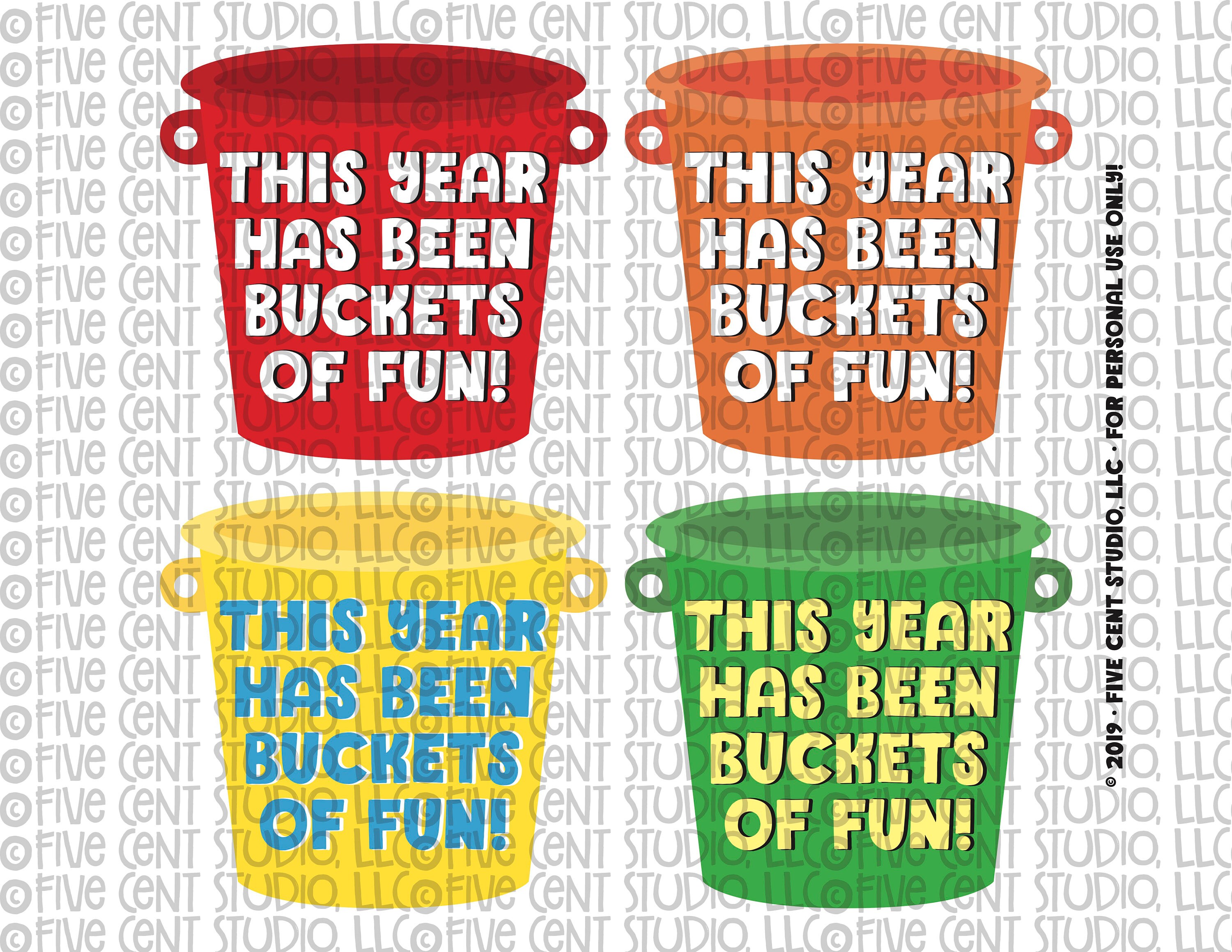 This Year Has Been Buckets Of Fun Printable Sand Bucket Tags Etsy