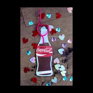 Crazy Cool Cola - Soda Bottle Shaped Printable Valentines for School Classroom Valentine&#39;s Day Party