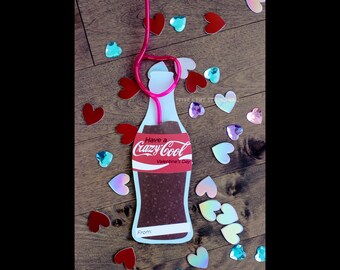 Crazy Cool Cola - Soda Bottle Shaped Printable Valentines for School Classroom Valentine's Day Party