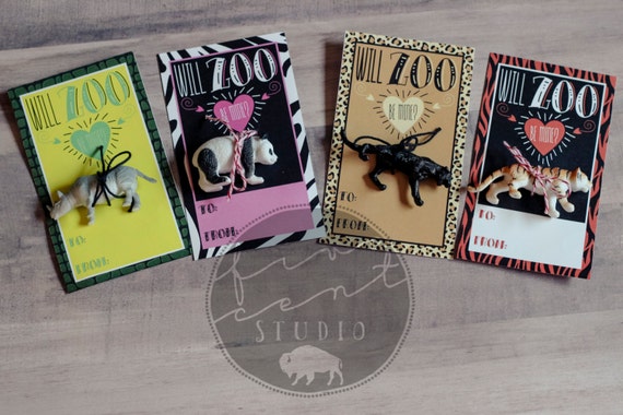 Will ZOO Be Mine DIY Instant Download Printable School