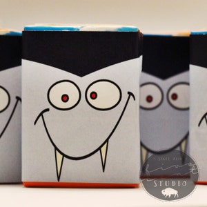 Vampire Juice Box Labels for Mini 4.25 ounce Juice Boxes