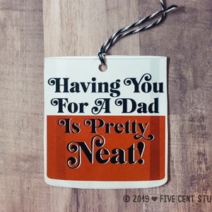 Father's Day Whiskey Bourbon Gift Tag Set of 4 -  Bourbon Cocktail and Whiskey Themed Rocks Glass Printable Gift Tag