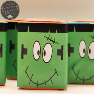 Frankenstein Mini 4.25 oz Juice Box Label Wrappers