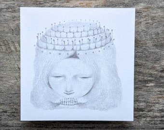 Crown ~ Original pencil drawing